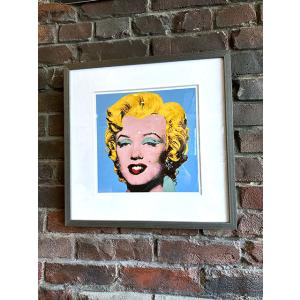 アンディ・ウォーホル　アートフレーム　（Shot Blue Marilyn,1964）　木製額付き　...