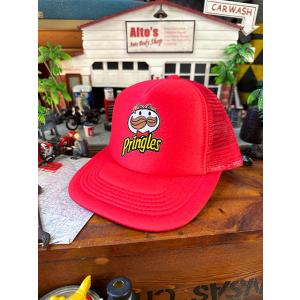 プリングルズ　メッシュキャップ　（レッド）　帽子色＝レッド　■　アメリカン雑貨　アメリカ雑貨