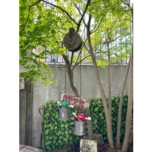 アンティーク滑車プランター　（Sサイズ）　■　アメリカン雑貨　アメリカ雑貨