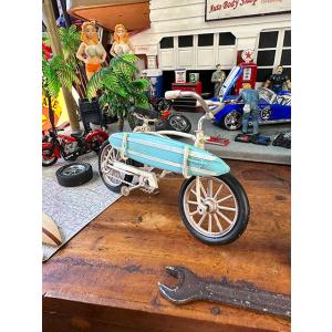 サーフビーチクルーザー　ブリキオブジェ　（Sサイズ/ホワイト）　■　アメリカン雑貨　アメリカ雑貨