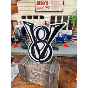 V8エンジン　ワッペン ■ アメリカン雑貨 アメリカ雑貨