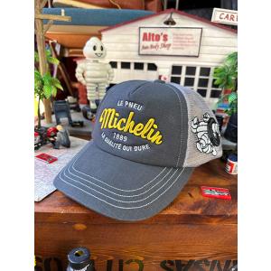 ミシュラン　メッシュキャップ　リップストップ　グレー ■ アメリカン雑貨 アメリカ雑貨