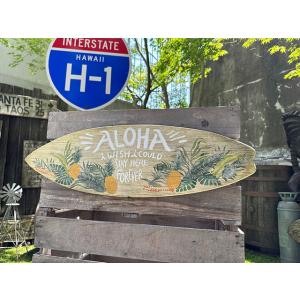 ハワイアン　サーフボードサイン　（アロハ）　■　アメリカン雑貨　アメリカ雑貨
