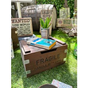 アメリカ雑貨 アメリカン雑貨 木箱 収納 アンティーク　コンテナ　ヴィンテージ アメリカン レトロ ミリタリーデンジャーウッドボックス □ アメリカ