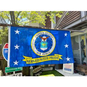 U.S.エアフォース　ミリタリーフラッグ　U.S.A.F. SERVED WITH PRIDE ■ ...