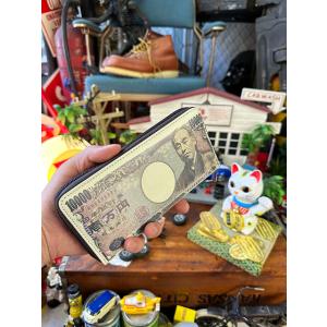 壱万円札ポーチ　長財布　金運招福　商売繁盛　開運招福 ■ アメリカン雑貨 アメリカ雑貨