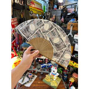 金運招福の風が吹く札束扇子　商売繁盛　開運招福 ■ アメリカン雑貨 アメリカ雑貨
