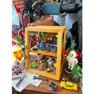 ボワシー　ガラスショーケース　（ライトブラウン）　■　アメリカン雑貨　アメリカ雑貨