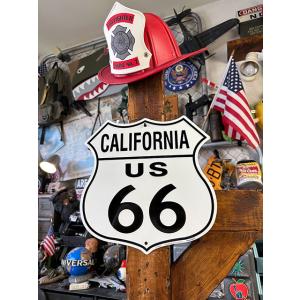 ルート66　ロードサイン　ブリキ看板　（カリフォルニア）　■　アメリカン雑貨　アメリカ雑貨