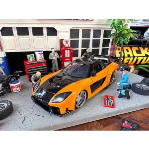 Jada　映画　ワイルドスピード　ダイキャストミニカー　1/24スケール　（マツダ　RX-7　ヴェイ...