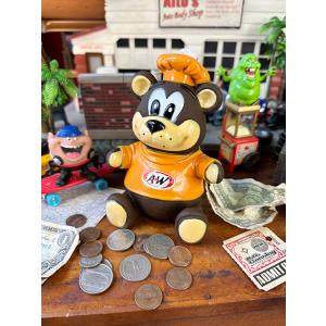 A＆W　ルートベアー　ソフビバンク　貯金箱 ■ アメリカン雑貨 アメリカ雑貨