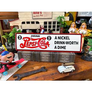 ペプシ　バンパーステッカー　（30年代ロゴ/5セント）　■　アメリカン雑貨　アメリカ雑貨