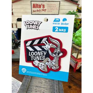 ルーニーテューンズ　キャラクター　2WAY　シールワッペン　（バッグス・バニー）　■　アメリカン雑貨...