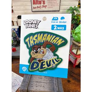 ルーニーテューンズ　キャラクター　2WAY　シールワッペン　（タズマニアン・デビル）　■　アメリカン...