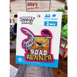 ルーニーテューンズ　キャラクター　2WAY　シールワッペン　（ロードランナー）　■　アメリカン雑貨　...
