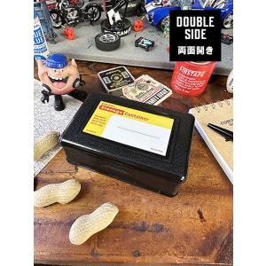 PENCO　ペンコ　ストレージコンテナ　両面開き　（ブラック）　ダブルサイド　小物入れ　パーツケース...