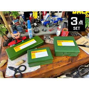 PENCO　ペンコ　ストレージコンテナ　3サイズセット　（グリーン）　小物入れ　道具箱　机上収納　筆...