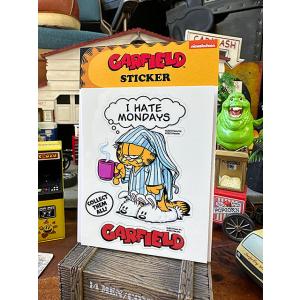 ガーフィールド　ステッカー　Lサイズ　（パジャマ）　■　アメリカン雑貨　アメリカ雑貨