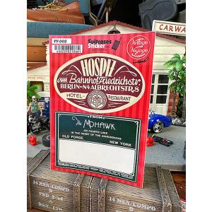 スーツケースステッカー　（#002/HOSPIZ）　トラベルステッカー　■ アメリカン雑貨 アメリカ...