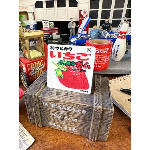 昭和レトロ　駄菓子　ステッカー　マルカワ　いちごフーセンガム　（Sサイズ）　■　アメリカン雑貨　アメ...