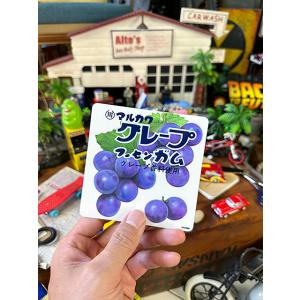 昭和レトロ　駄菓子　ステッカー　マルカワ　グレープフーセンガム　（Lサイズ）　■　アメリカン雑貨　ア...