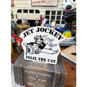 フィリックス　透明ステッカー　Lサイズ　（戦闘機/025）　■　アメリカン雑貨　アメリカ雑貨