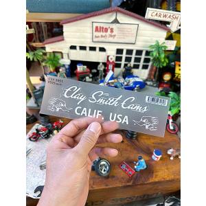 クレイスミス　オフィシャル　ステッカー　（ホワイト　CALIF.　USA）　透明ベースのステッカー　...