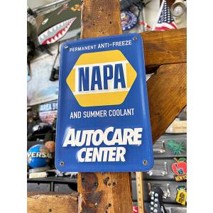 ミニサイズ　エンボスティンサイン　NAPA　オートケア　アメリカのロードサービス ■ アメリカン雑貨...