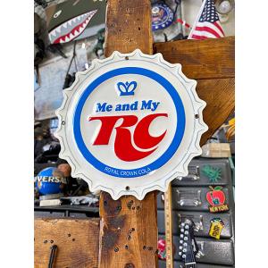 ミニサイズ　エンボスティンサイン　RCコーラ　ロイヤルクラウンコーラ ■ アメリカン雑貨 アメリカ雑...