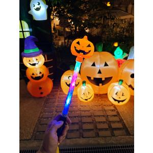 光る!ハロウィンスティック (パンプキン) 電池付きの商品画像