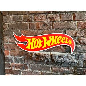ホットウィール　ダイカットロゴ　メタルサイン　HOT WHEELS ■ アメリカン雑貨 アメリカ雑貨