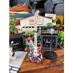 ジミ・ヘンドリックス　フェンダー　ストラトキャスター　サヴィル　オフィシャルライセンス　ミニギター　...