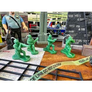 グリーンアーミーメン　キャンドル　4個セット ■ アメリカン雑貨 アメリカ雑貨