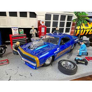 1/18 GREENLIGHT ダッジ チャージャー デイトナカスタム 1969 1969 Dodge Charger Daytona Custom Red/Orange with Black Rear