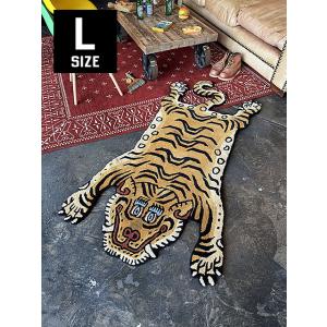 チベタン　タイガーラグ　（Lサイズ）　160cmX90cm　単品 ■ アメリカン雑貨 アメリカ雑貨