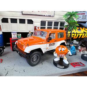 Jada　m&amp;m's　オレンジ　2007年　ジープ　ラングラー　ダイキャストミニカー　1/24スケー...