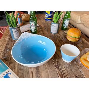 絶景を眺めながらすする素麺　富士山　そうめん鉢セット　陶器製　そうめん鉢+そばちょこのセット ■ ア...