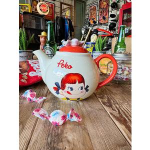 不二家 ペコちゃん キャンディポット 500ml ガラスキャニスター