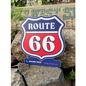 ステッカーパック　アウトドア　ステッカー　ルート66シリーズ　Lサイズ　（ルート66　レッド）　MA...