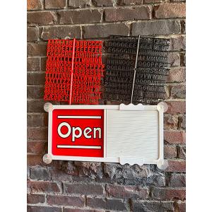 アメリカのショップで使われてるメニューボード　オープン＆クローズ　（横型）　ストアサプライ・ウェアハ...