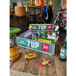 7UP セブンアップ 木箱 収納ボックス ウッドクレート PEPSI アメリカン