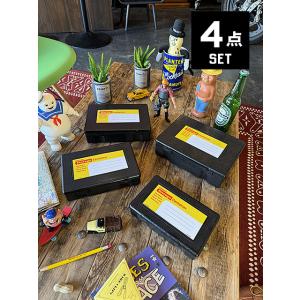 PENCO　ペンコ　ストレージコンテナ　4サイズセット　（ブラック）　小物入れ　道具箱　救急箱　パー...