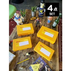 PENCO　ペンコ　ストレージコンテナ　4サイズセット　（イエロー）　小物入れ　道具箱　救急箱　パー...
