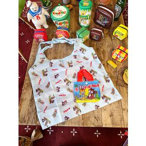 駄菓子屋シリーズ　お菓子のエコバッグ　（クッピーラムネ）　オフィシャルグッズ　トートバッグ　昭和レト...