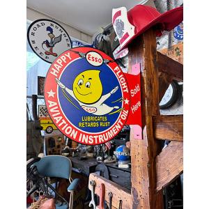 エッソボーイ　サイド看板　両面プリント　フランジメタルサイン ■ アメリカン雑貨 アメリカ雑貨