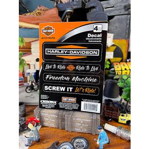 ハーレーダビッドソン　オフィシャルステッカー　デカール　（4Pスローガン）　■ アメリカン雑貨 アメ...