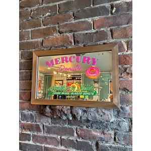 マーキュリー　パブミラー　（ドーナツ）　■　アメリカン雑貨　アメリカ雑貨