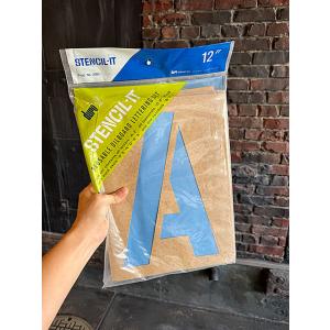 特大サイズ　12インチ　ペーパーステンシル　MADE IN U.S.A. ■ アメリカン雑貨 アメリ...