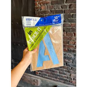 特大サイズ　10インチ　ペーパーステンシル　MADE IN U.S.A. ■ アメリカン雑貨 アメリ...