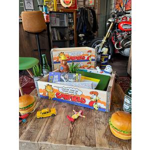 ガーフィールド　ウッドクレート　ソーダ木箱　単品 ■ アメリカ雑貨 アメリカン雑貨